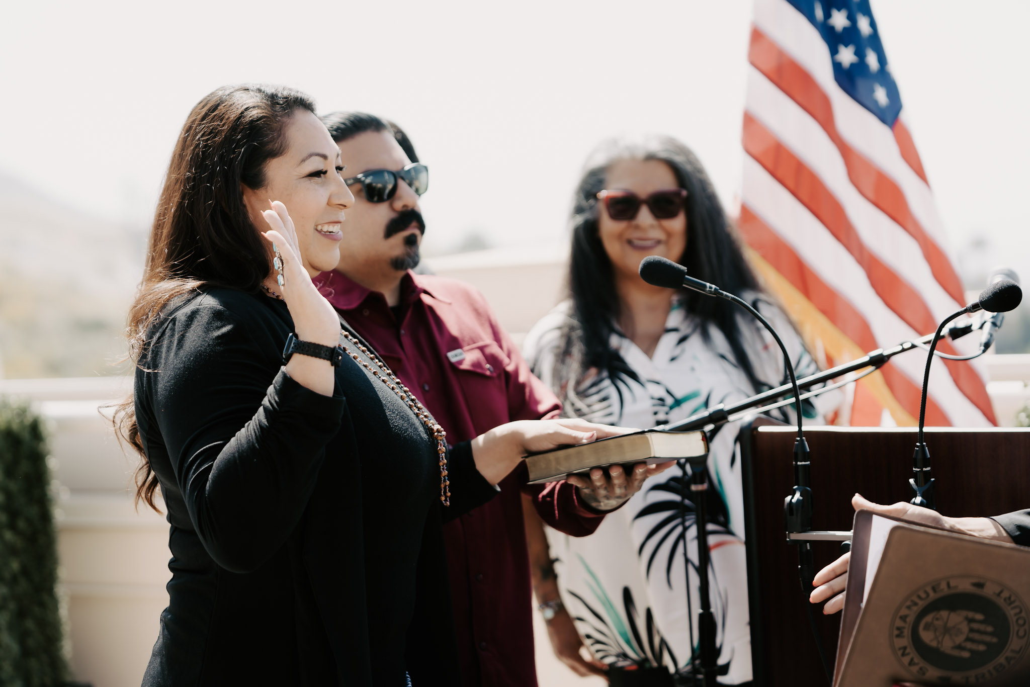 Treasurer Latisha Prieto was sworn in by San Manuel Chief Judge Yvette Ayala Henderson